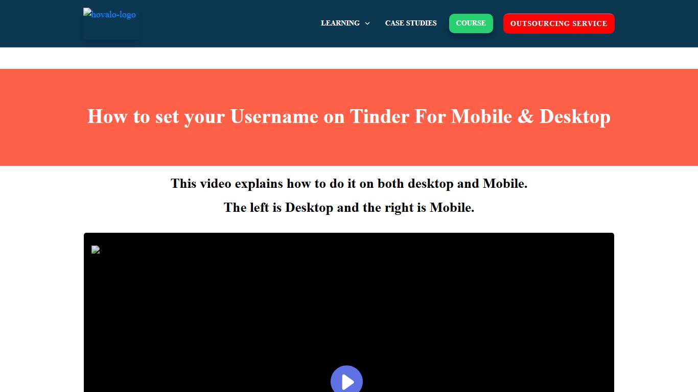 How to set your Username on Tinder For Mobile & Desktop